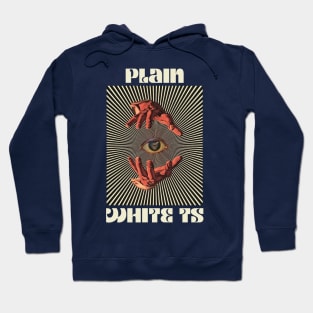 Hand Eyes Plain White Ts Hoodie